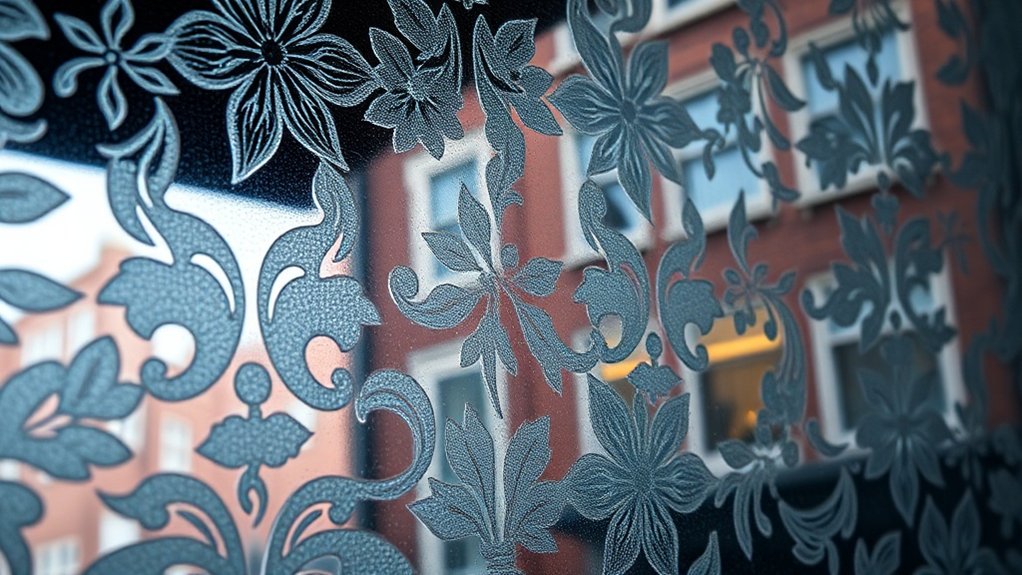Patterned Decorative Glass Hither Green