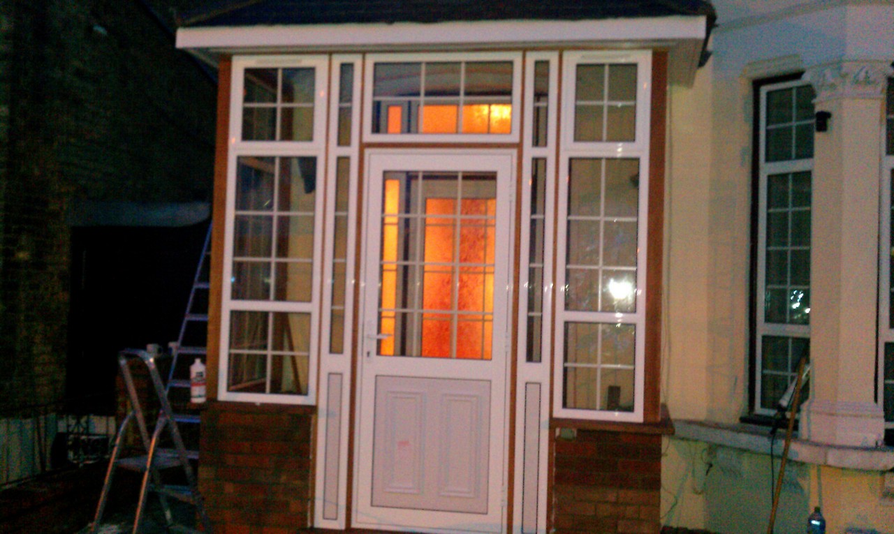 uPVC porch with Georgian bar glazing installed in Hither Green